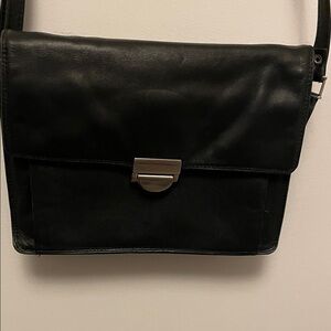 Derek Alexander Black Leather Crossbody Bag